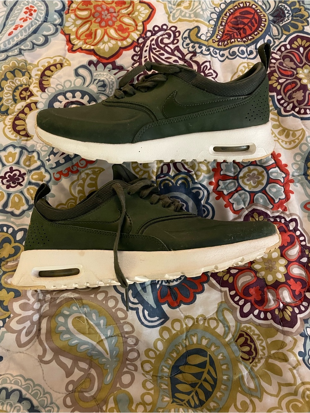 Nike Air Max Thea Premium Carbon Green Sneakers 7